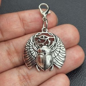 Egyptian scarab eye of Ra clip on charms planner zipper pull resurrection